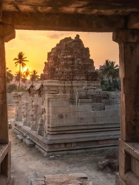 Stone temples at Hampi, a site worth building a project around.