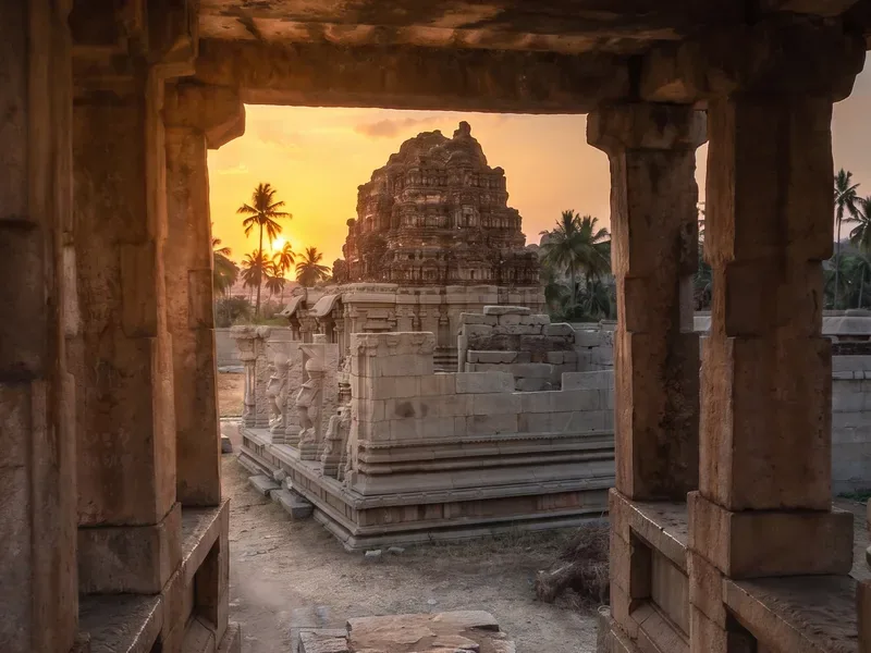 Stone temples at Hampi, a site worth building a project around.